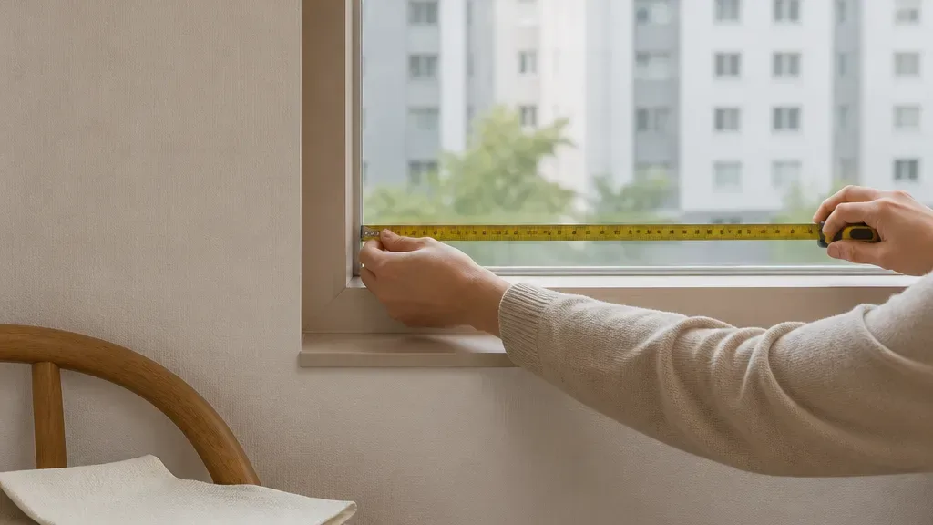 형상기억커튼이 필요할 때의 창가 모습
