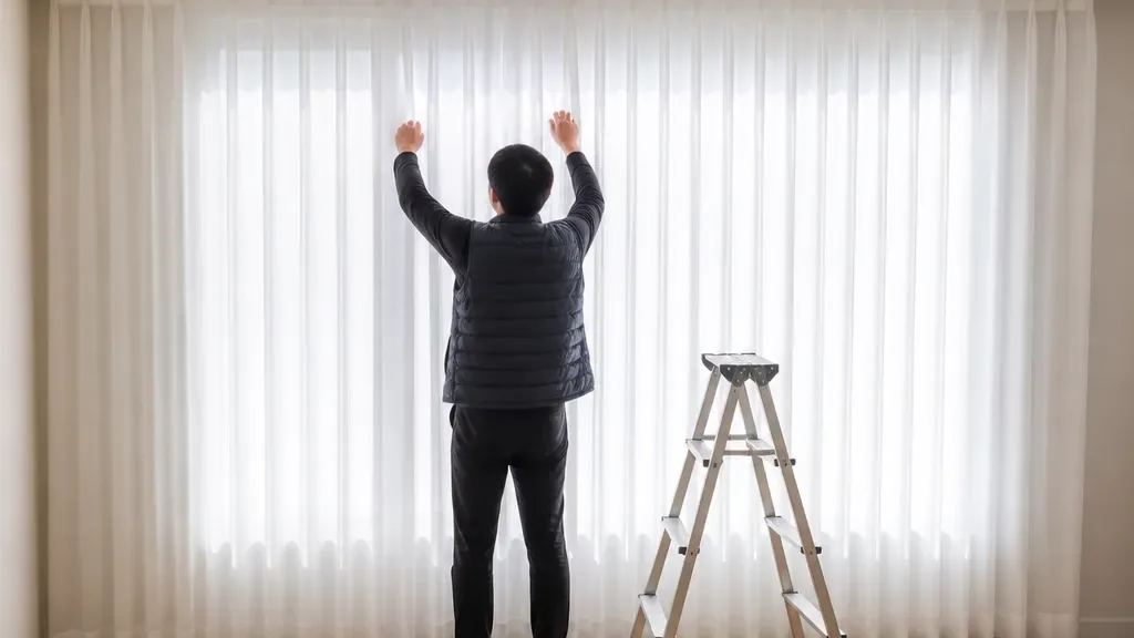 차르르커튼이 필요한 창가 예시