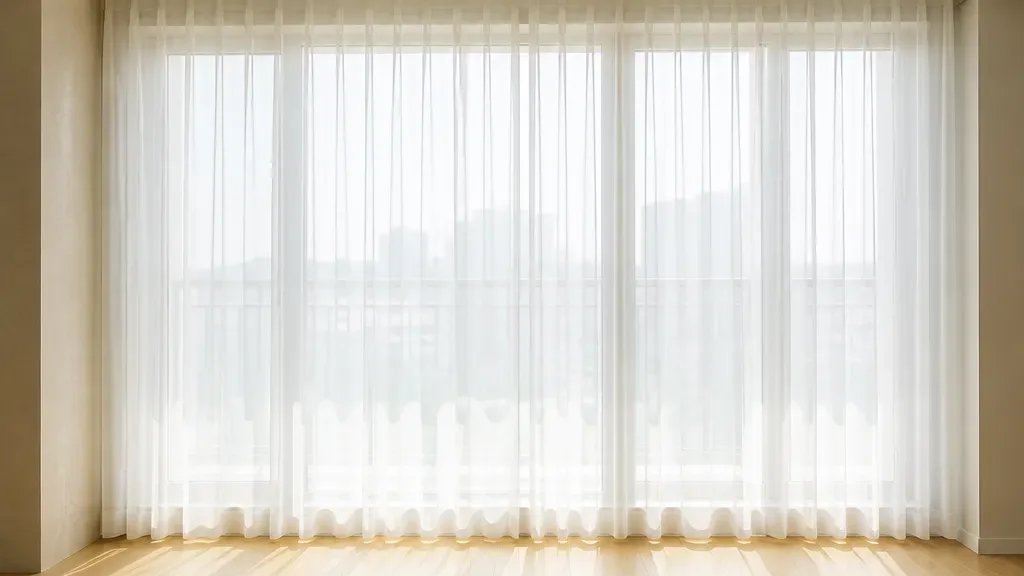 쉬폰커튼이 필요한 창가 예시