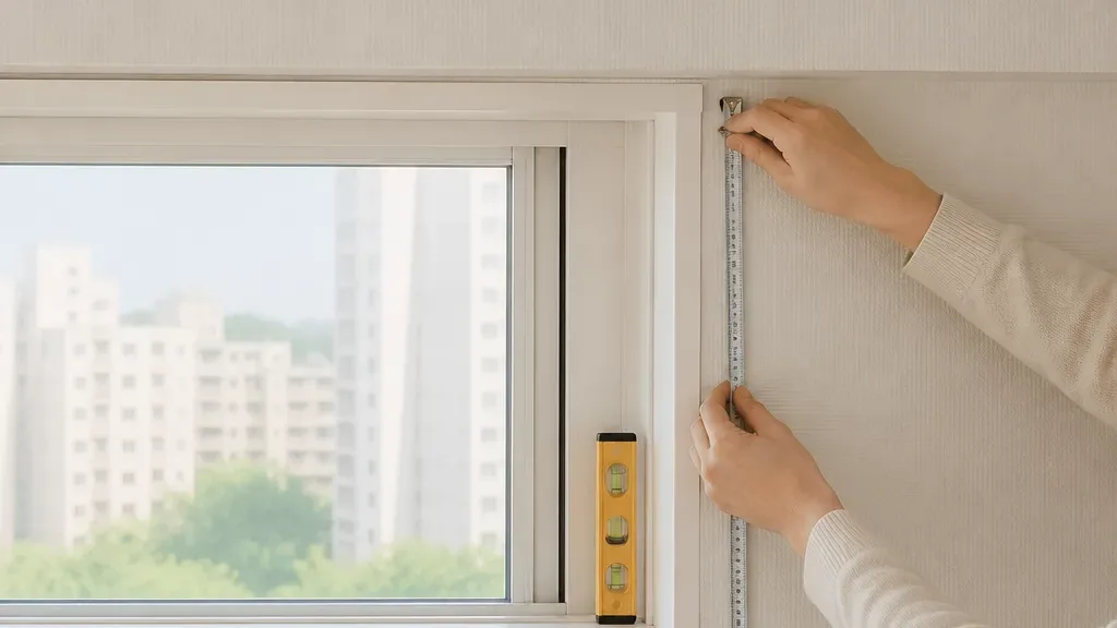 쉬폰커튼이 필요한 창가 예시