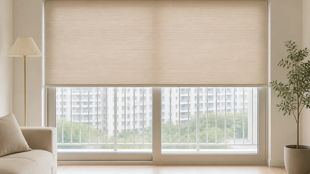 방염블라인드가 필요할 때의 창가 모습