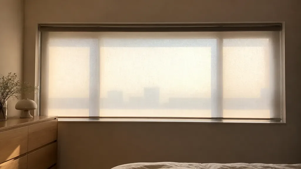 전동블라인드가 필요한 창가 예시