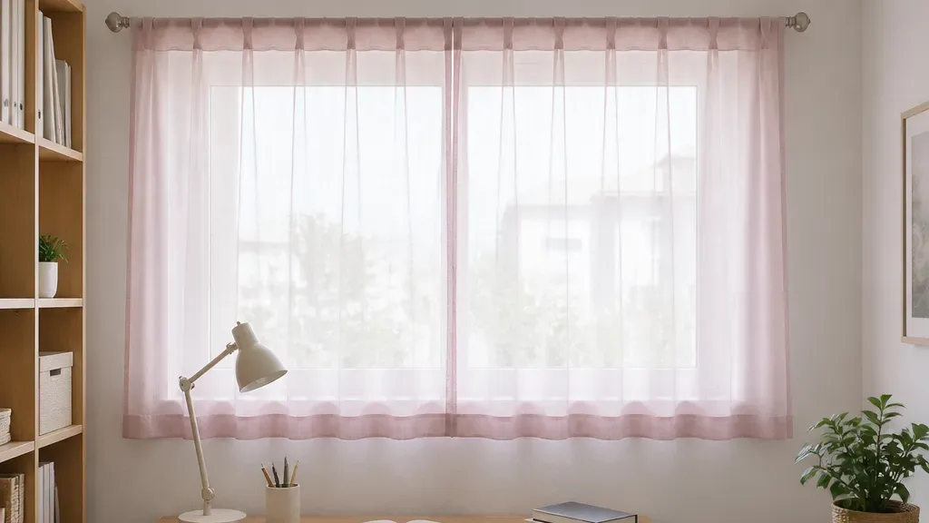 커튼봉 설치가 필요할 때의 창가 모습