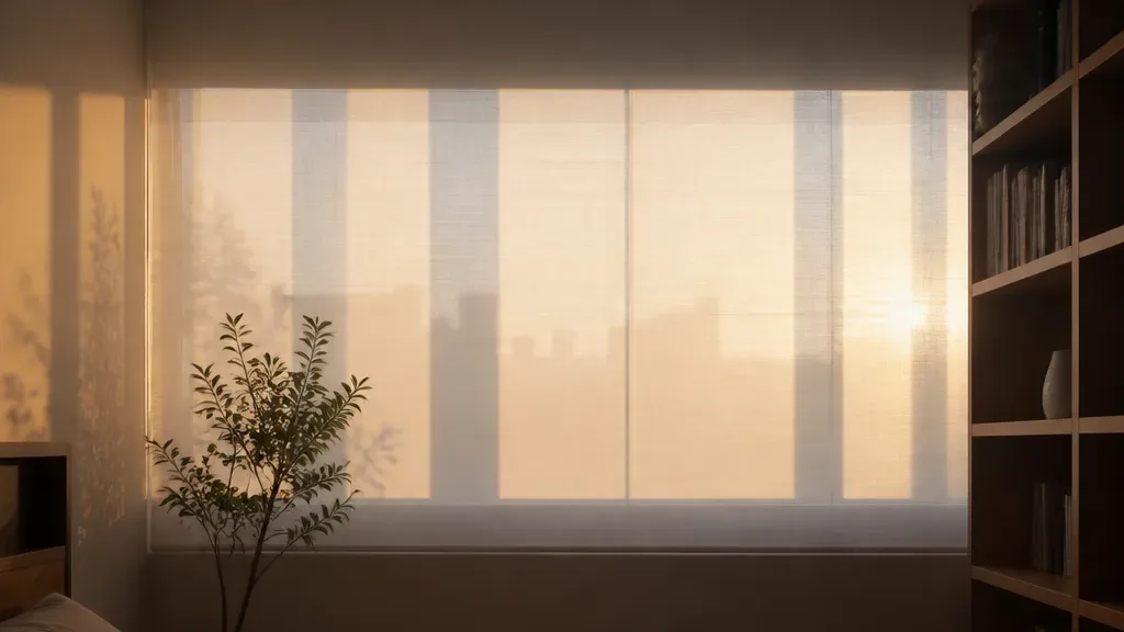 안방블라인드가 필요할 때의 창가 모습