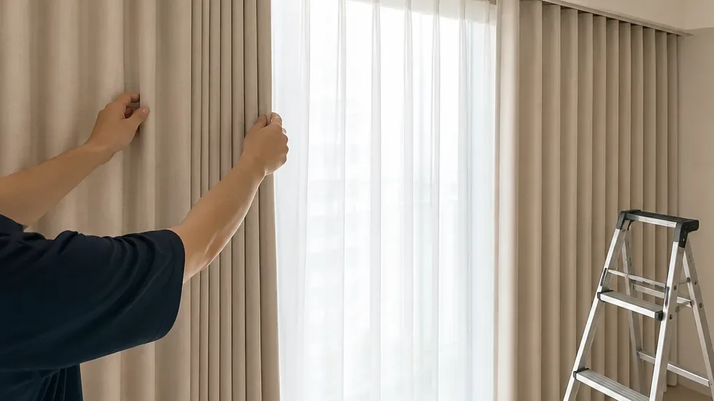 거실커튼이 필요한 신호 예시