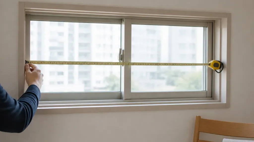 커튼 설치가 필요할 때의 창가 모습
