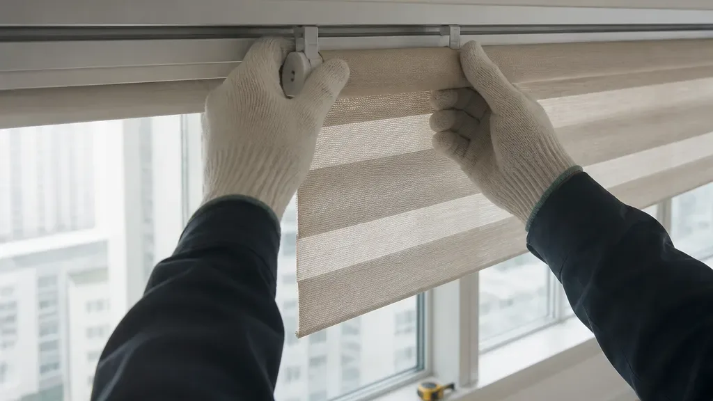 거실블라인드가 필요할 때의 창가 모습