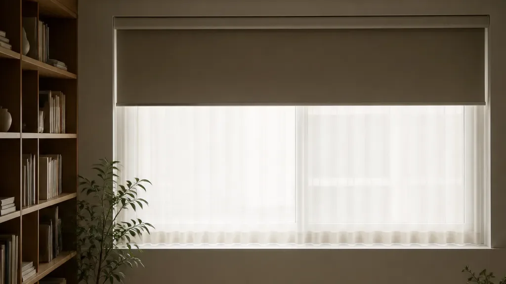 암막블라인드가 필요할 때의 창가 모습