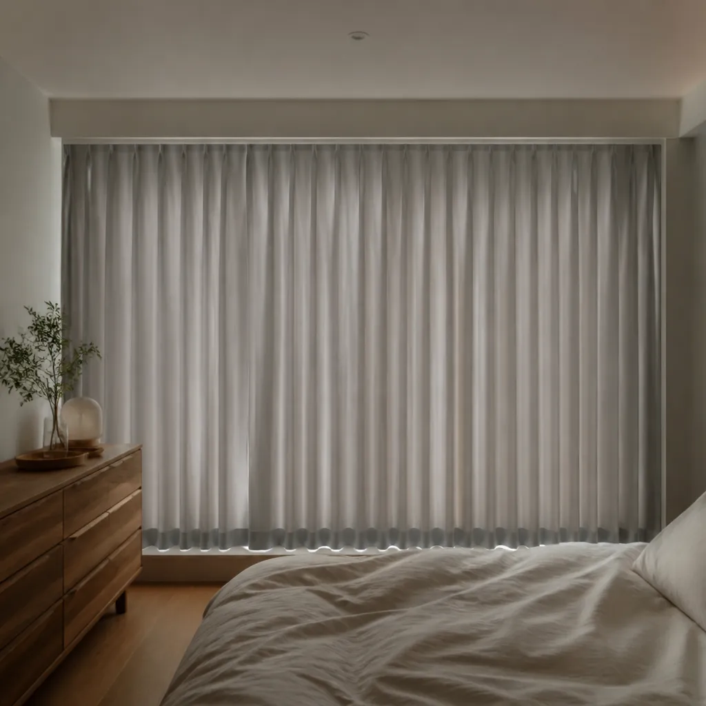 차르르커튼 완성된 창가 모습