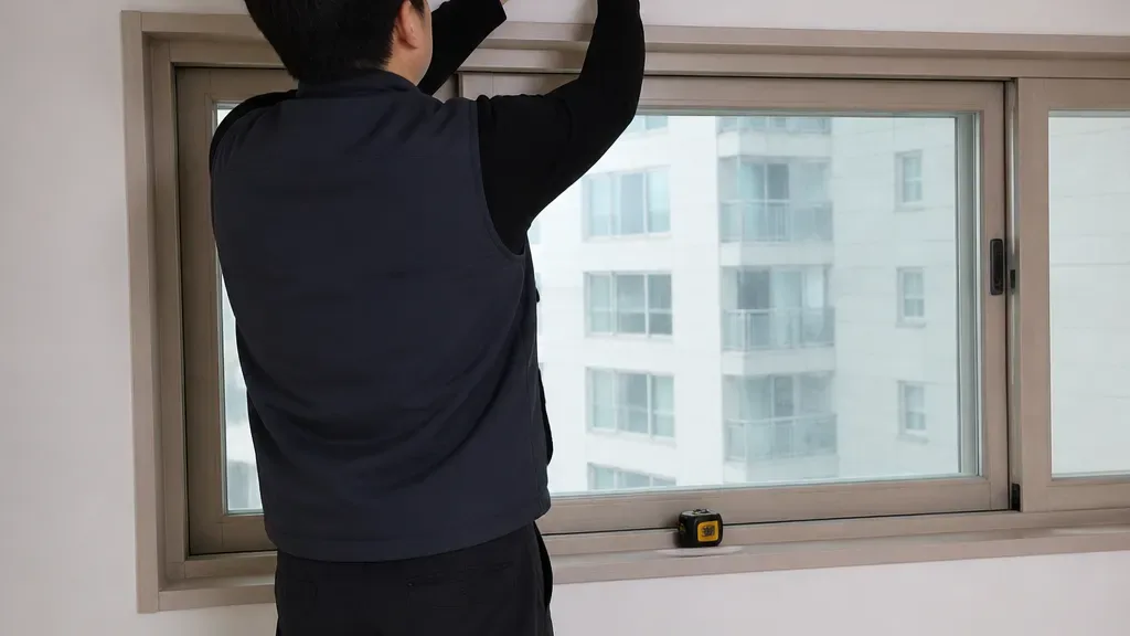 전동블라인드가 필요한 창가 예시