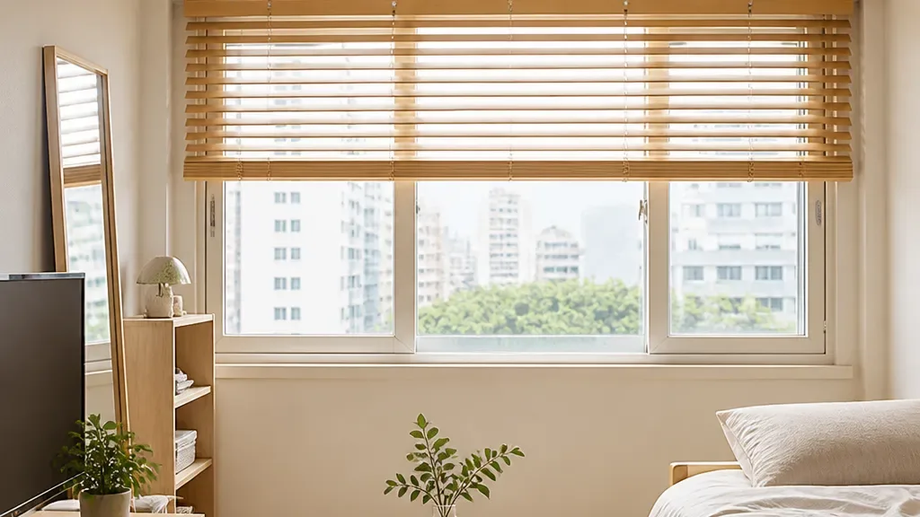 맞춤블라인드가 필요할 때의 창가 모습