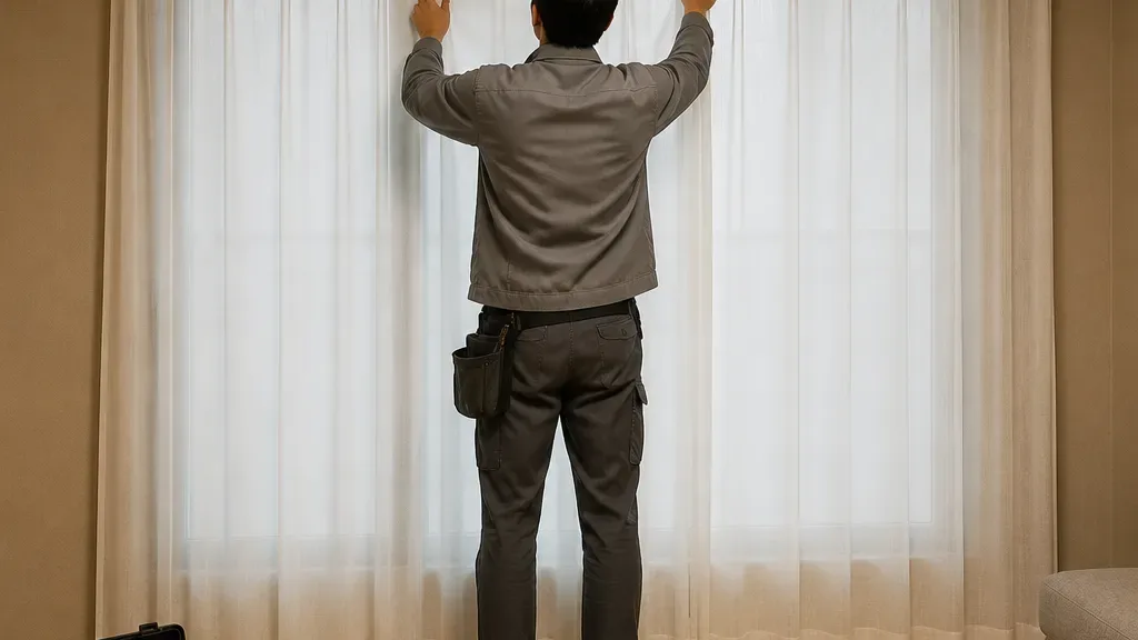 속커튼이 필요한 창가 예시