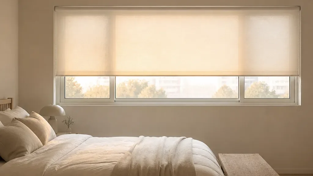 롤스크린이 필요할 때의 창가 모습