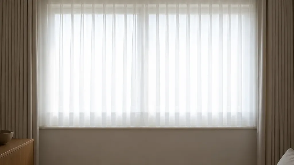 속커튼이 필요할 때의 창가 모습