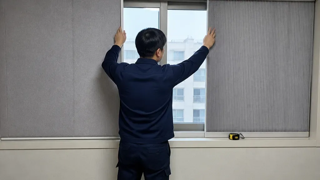 방한커튼이 필요한 창가 예시