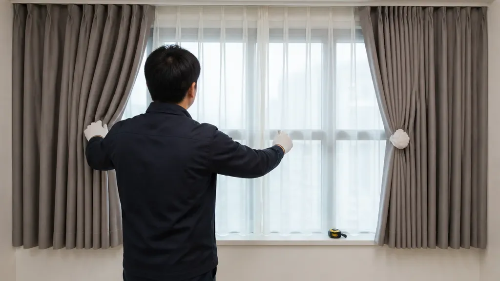 호텔식커튼이 필요할 때의 창가 모습