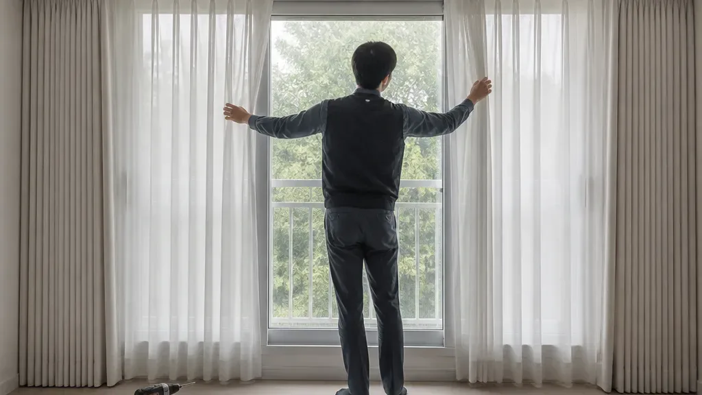 맞춤커튼이 필요할 때의 창가 모습